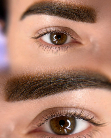 Before & After Powder Brows by ART PM Chicago