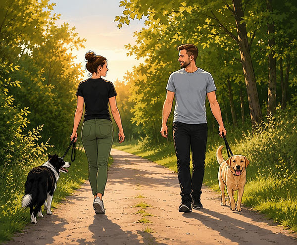 entspannte Hundebegegnung