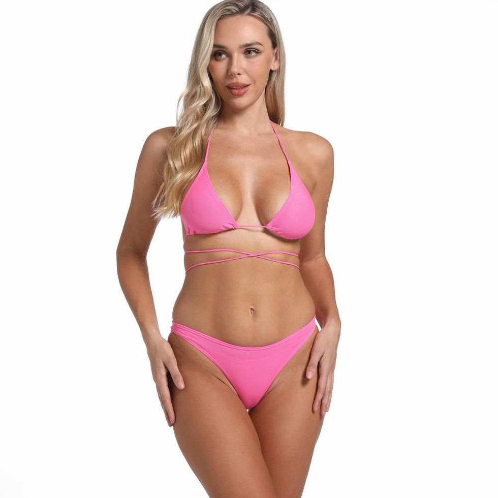 Tan-Through Bikini Set - Twisty