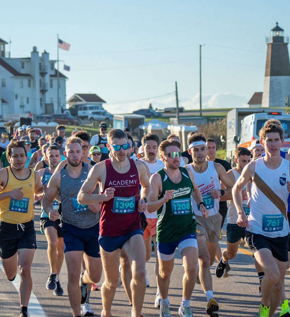 physical therapist and runner winning a 10k race