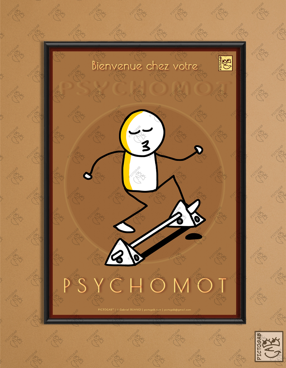 Miniature : Poster visuel et dessiné sur le soin (psychomot - psychomotricité) – PICTOGAB