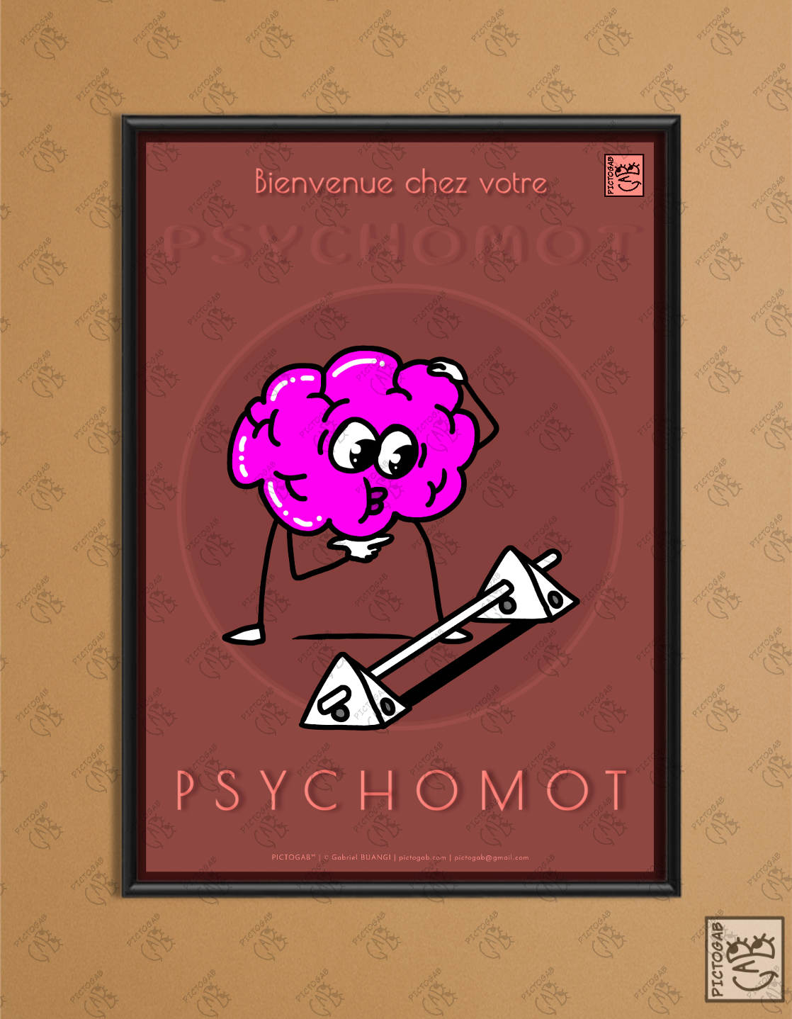 Poster visuel et dessiné sur le soin (psychomot - psychomotricité) – PICTOGAB