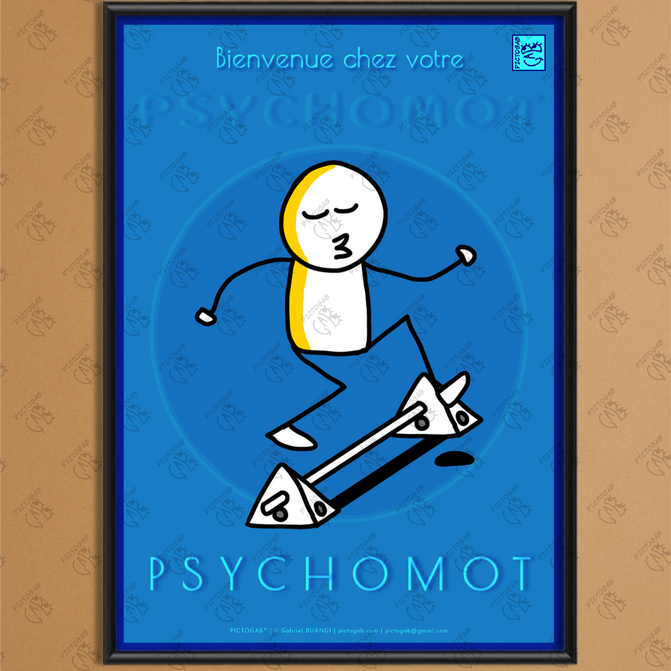 Poster visuel et dessiné sur le soin – PICTOGAB