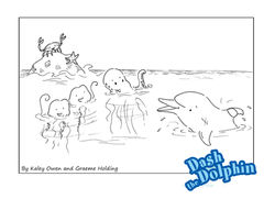 Dash the Dolphin colouring