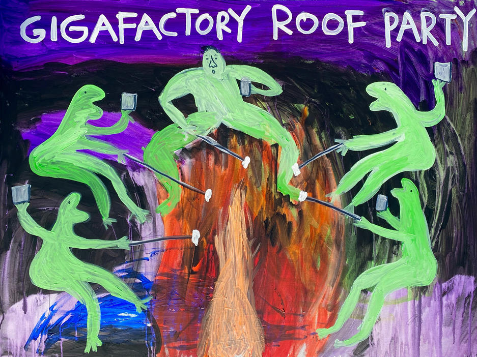 gigafactory roof party