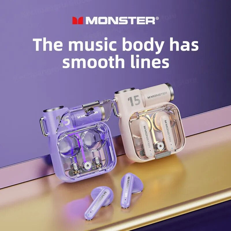Thumbnail: Monster XKT15 Wireless Bluetooth 5.3 Headphones