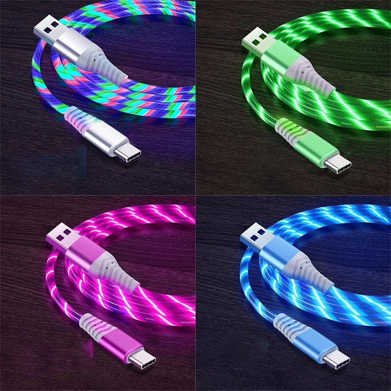 Thumbnail: Flow Luminous USB Type C Cable, Micro USB Wire LED Cable