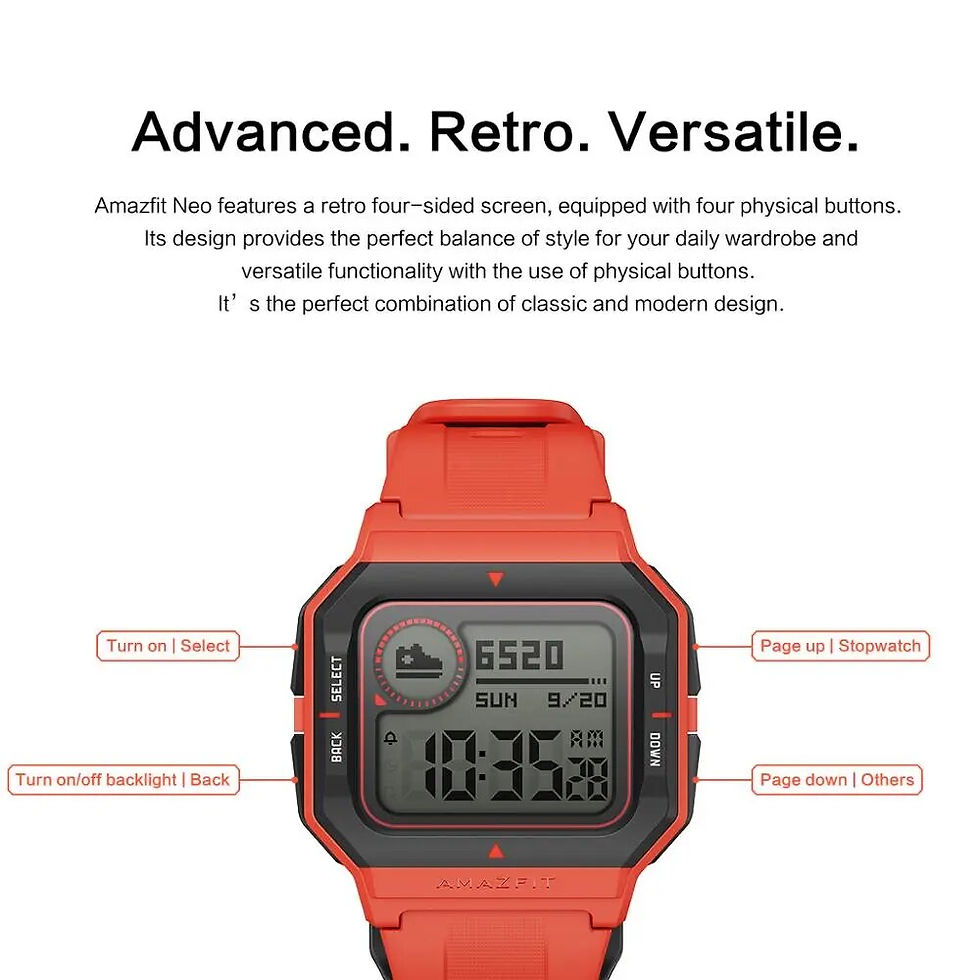 Thumbnail: Amazfit Neo Smart Watch Heart Rate Monitoring And Sleep Monitoring