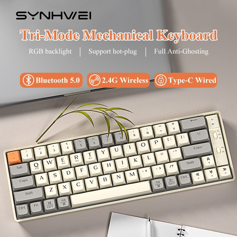 Synhwei Wireless Mechanical Keyboard Hot Swappable
