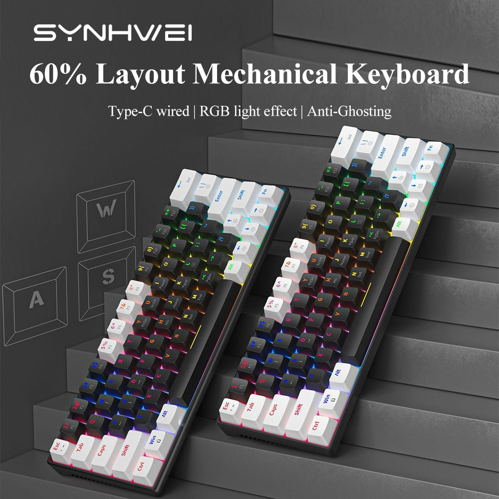 Synhwei Mechanical Keyboard Blue /Red Switch