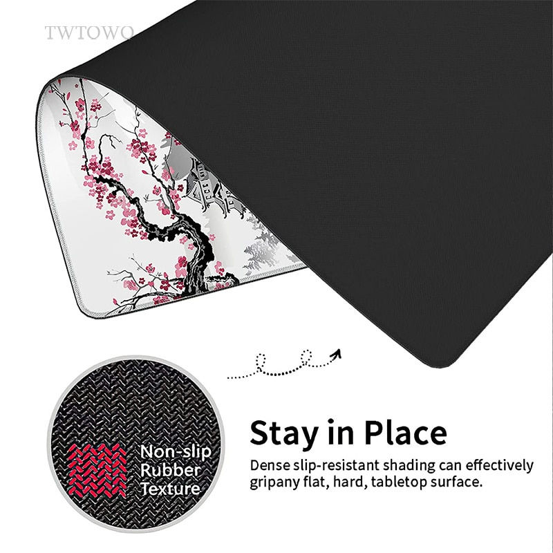 Thumbnail: Sakura Japanese Cherry Blossom Mouse Pad Gaming XL 