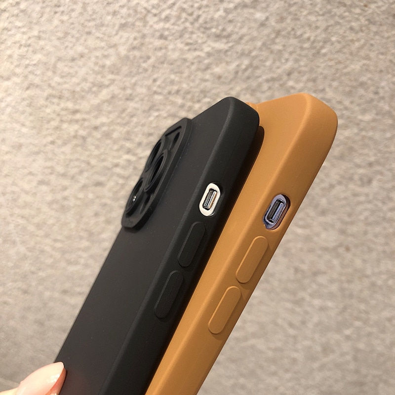 Thumbnail: Silicone Phone Case For iPhone 15 14 13 12 11 Pro Max Mini XR X XS 7 8 se
