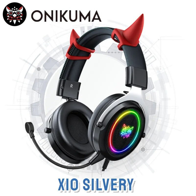 ONIKUMA X10 Wired Headset with Detachable Horns