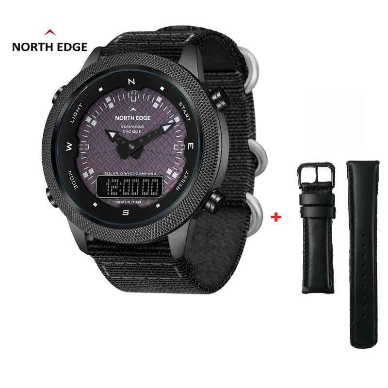 Thumbnail: NORTH EDGE EVOQUE Men Digital Solar Watch