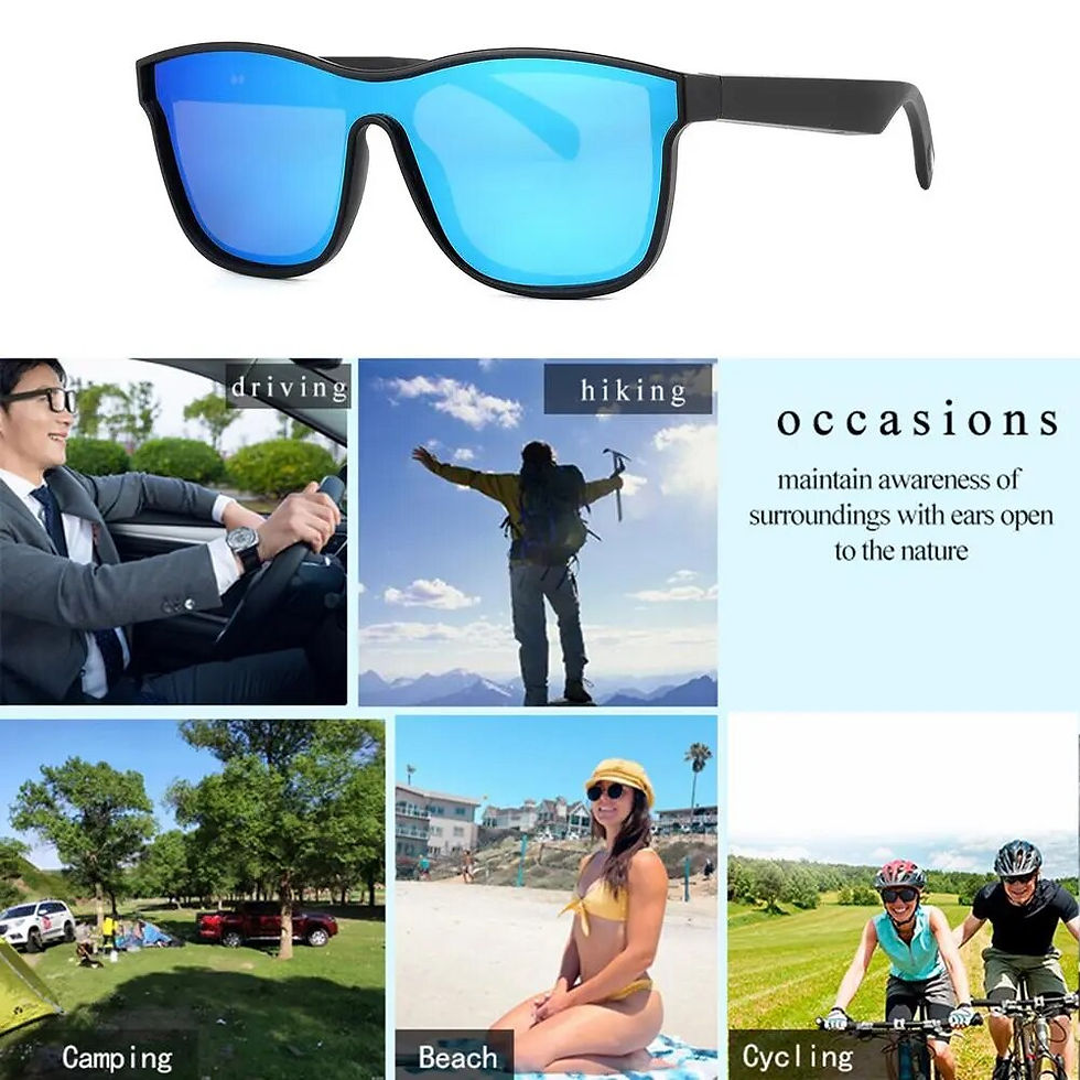 Thumbnail: Smart Glasses Wireless BT 5.0 Hands-Free 