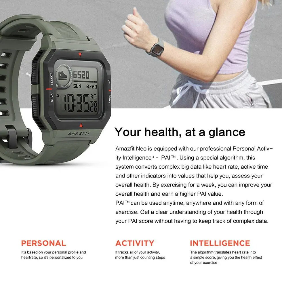 Thumbnail: Amazfit Neo Smart Watch Heart Rate Monitoring And Sleep Monitoring