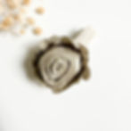 Whisper rose clip for baby girls and toddlers — Olive Whisper Rose Clip, handmade in South Africa by Mira Accessories
