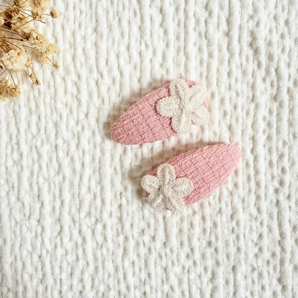 Blush Petal Flower Clips — Mira Accessories South Africa