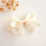 Pearl whisper bow for baby girls and toddlers — Pearl Whisper Bow, handmade in South Africa by Mira Accessories