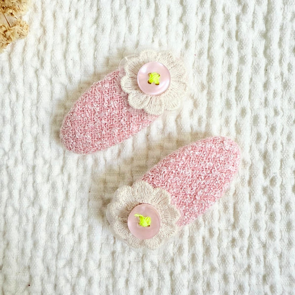 Blush Bloom Snap Clips — Mira Accessories South Africa