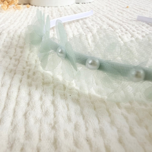 Mint Pearl Halo Headband — Mira Accessories South Africa