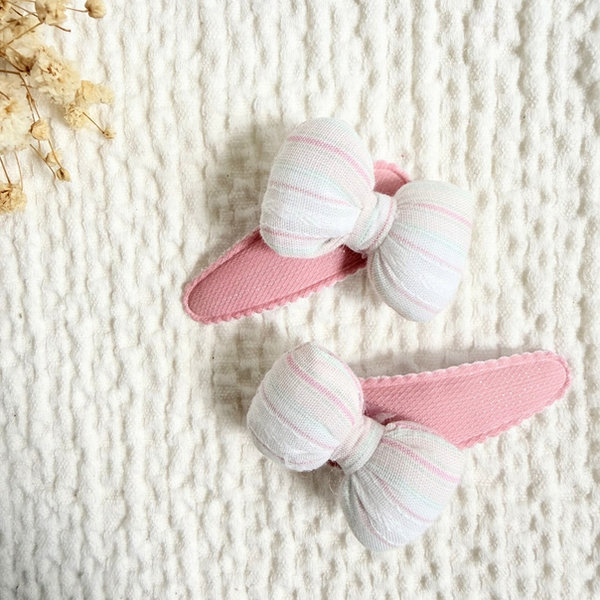 Pastel Bow Snap Clips — Mira Accessories South Africa