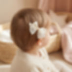 Pearl Whisper Bow — pearl whisper bow, detail view 1. Mira Accessories, handmade in South Africa