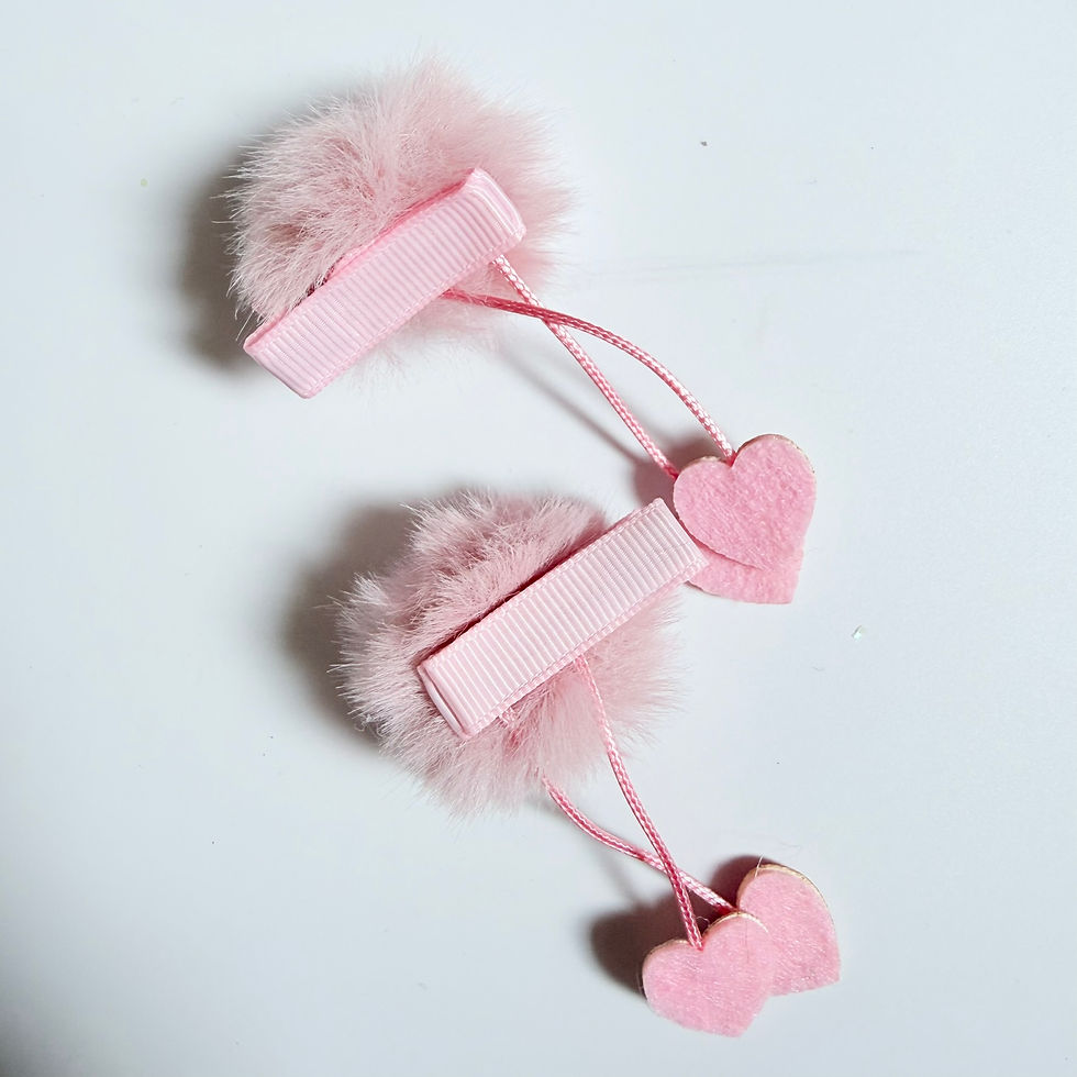 Thumbnail: Cherry Puff Heart Clips
