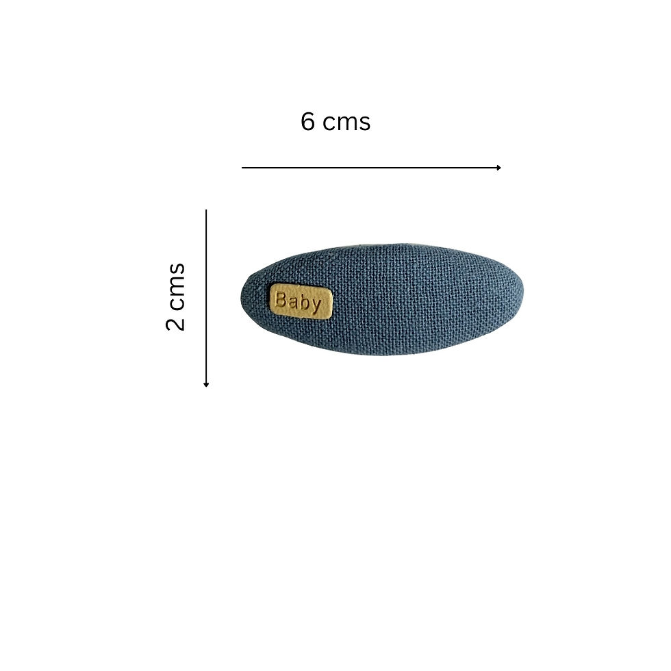 Thumbnail: Baby Linen Clips — baby linen clips, detail view 4. Mira Accessories, handmade in South Africa