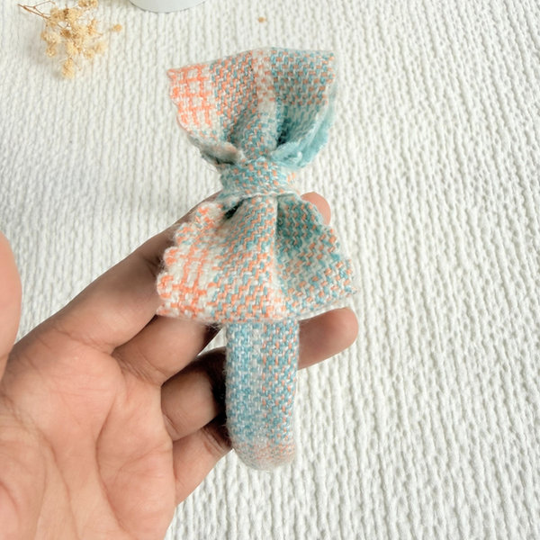 Pastel Tweed Bow Headband — Mira Accessories South Africa
