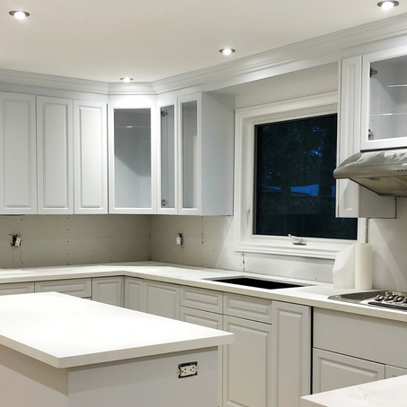 Transforming a South Burlington Custom Home: Painting the Kitchen Cabinets White and More
