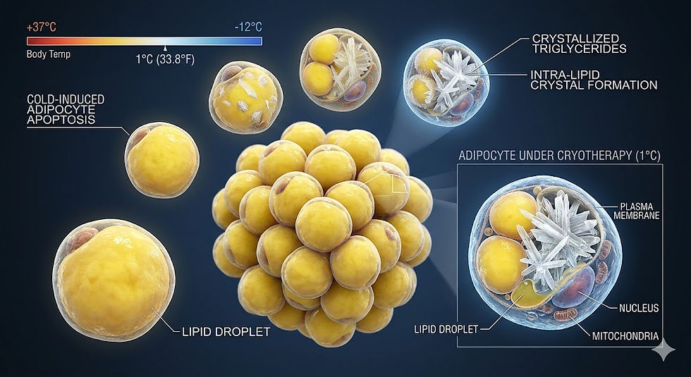 Science of cryolipolysis and fat cell apoptosis process
