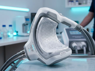 An advanced 360-degree surround cooling applicator cup showing the tech built into the professional cryolipolysis machine price.