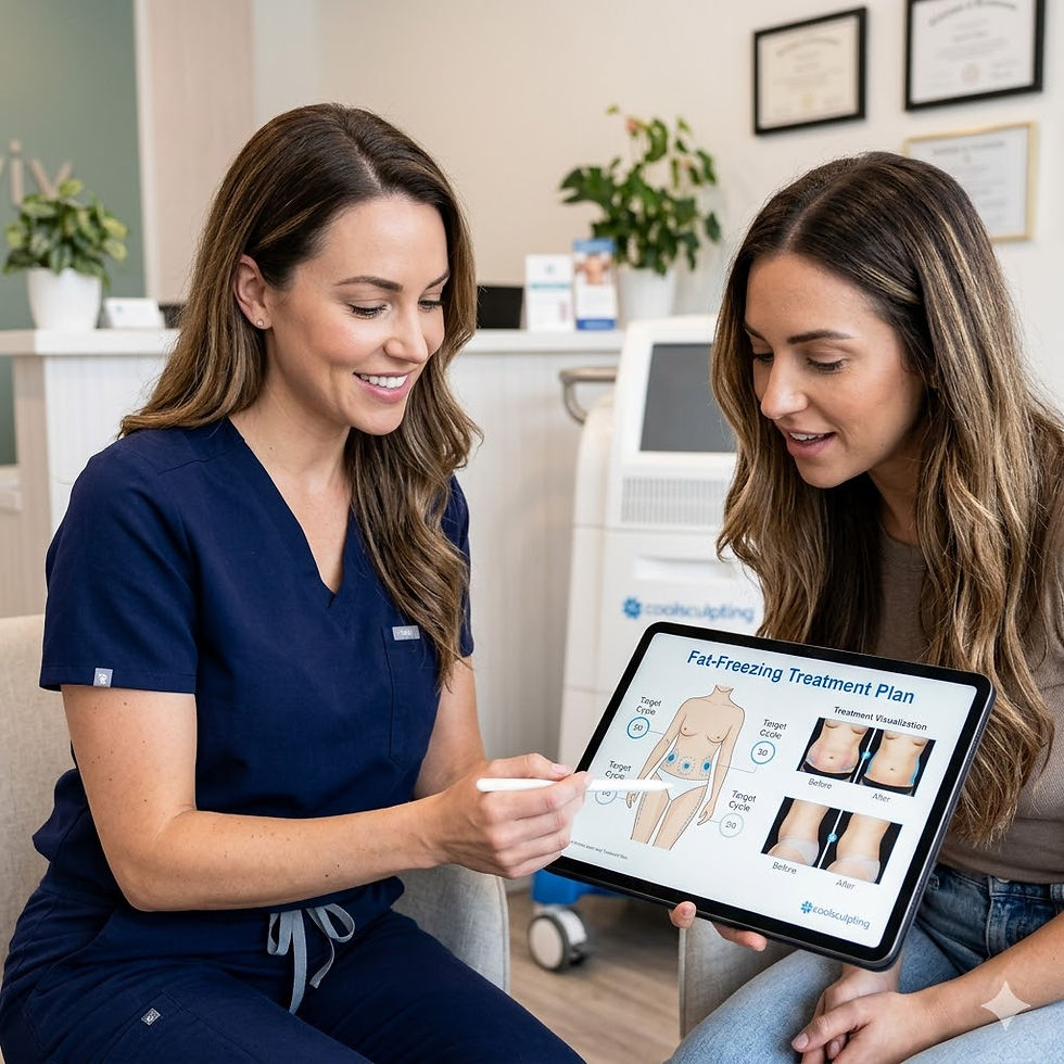 Successful cryolipolysis open day event at a medical spa