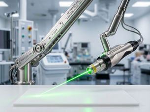 A 7-joint articulated mirror arm delivering precision energy, a key factor that influences the overall tattoo removal laser machine price.