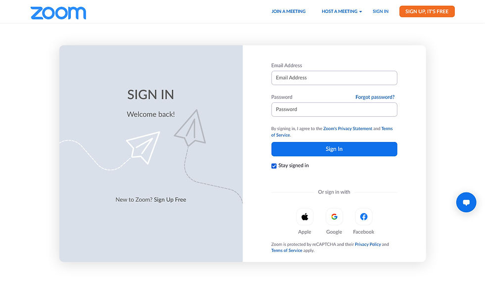 On this screen, select the Google icon at the bottom of the page.