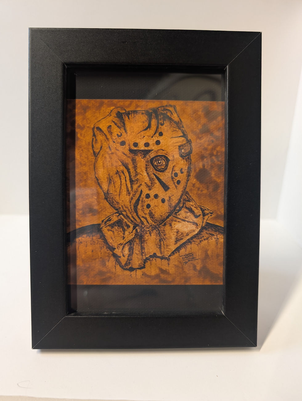 Thumbnail: A6 Printed Canvas, Framed - Pyrography