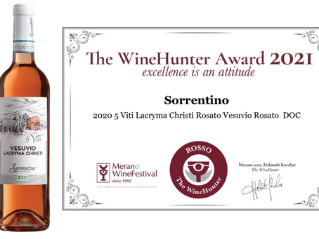 THE WINE HUNTER AWARD 2021 Lacryma Christi Rosato