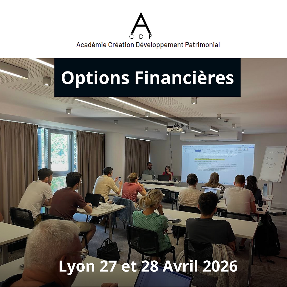 Séminaire Options Financières