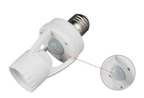 SENSOR DE PRESENÇA COM SOQUETE PARA LÂMPADA