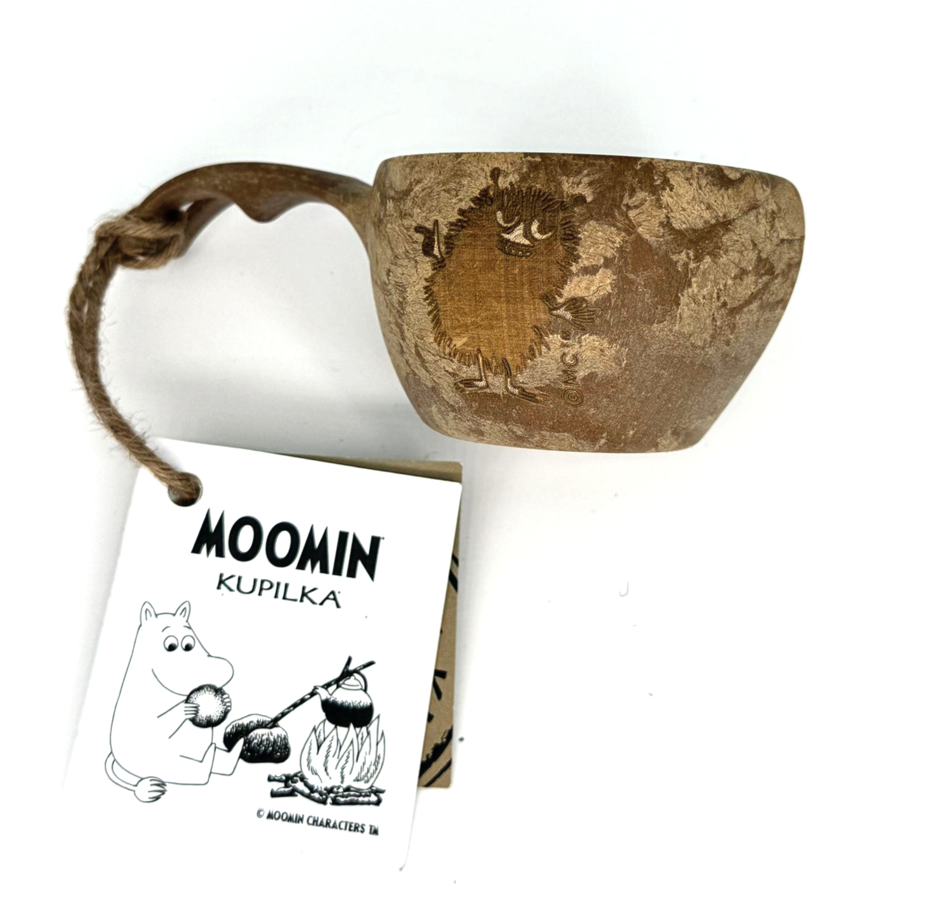 Kupilka eco friendly cup with laser engraving of moomin character stinky