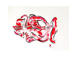“caracajus” de Chico César_-_em carvão e aquarela (2018) ©