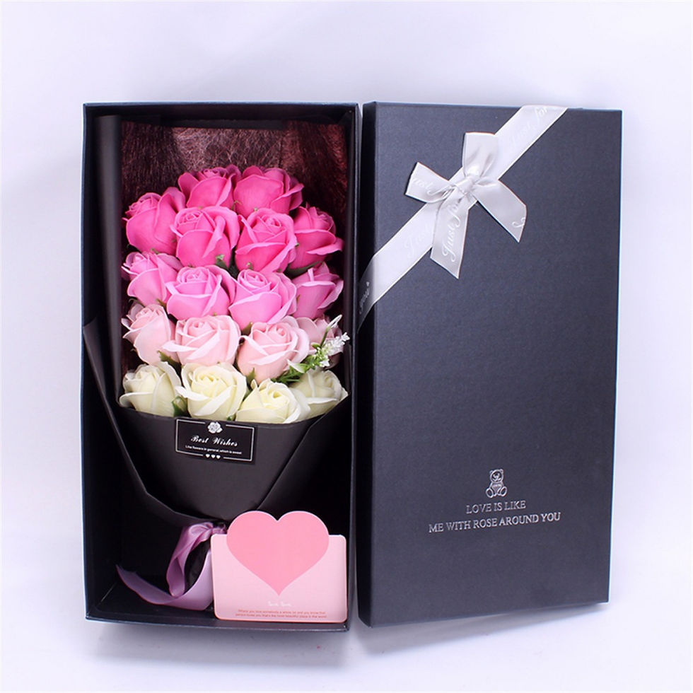 Thumbnail: Soap Flower Bouquet with Gift Box