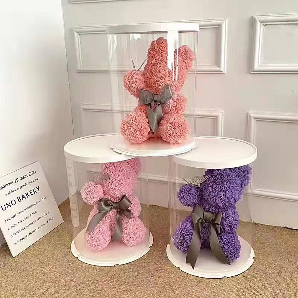 Thumbnail: NEW 40cm Red Rose Teddy Bear Rose