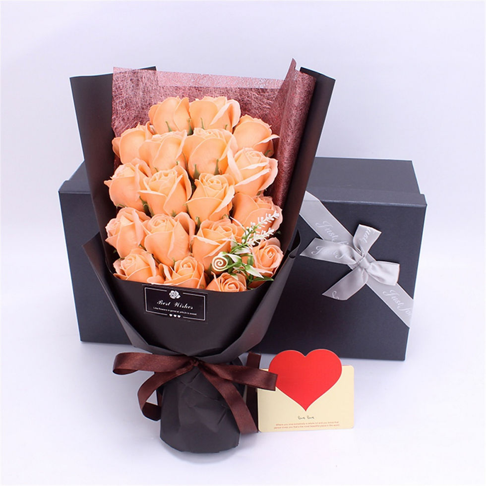 Thumbnail: Soap Flower Bouquet with Gift Box