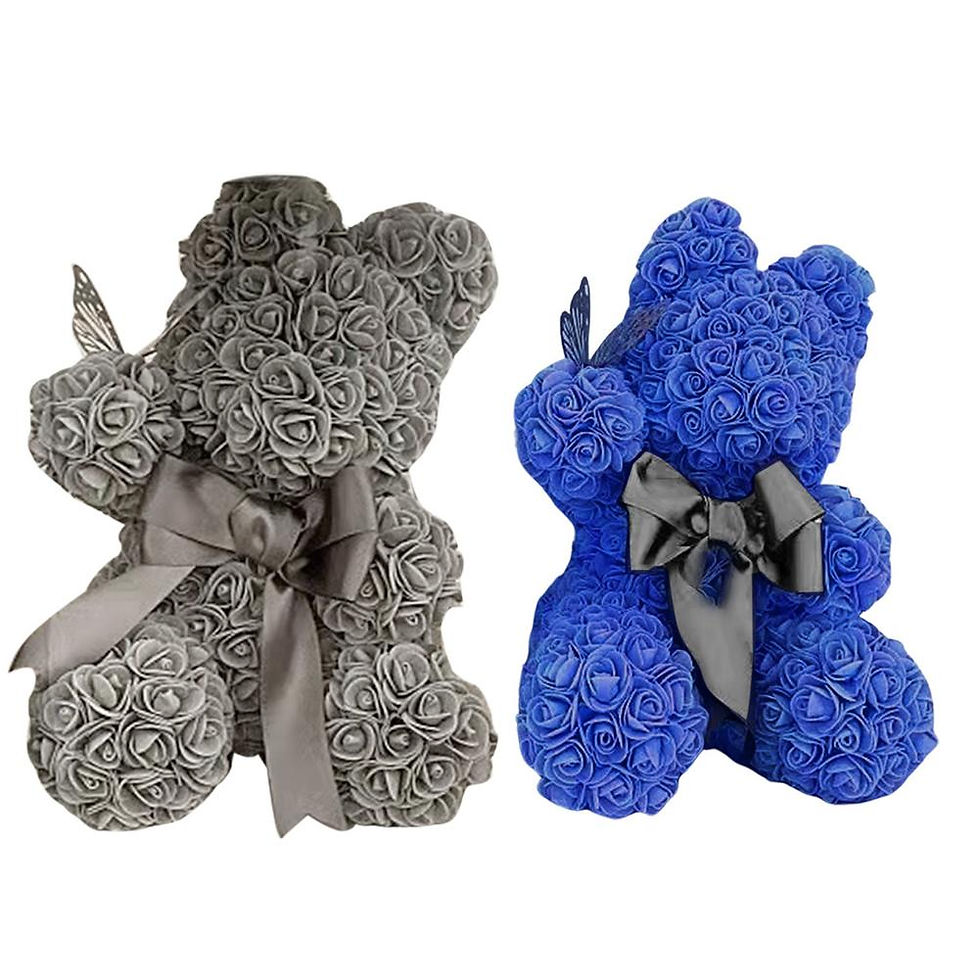 Thumbnail: NEW 40cm Red Rose Teddy Bear Rose