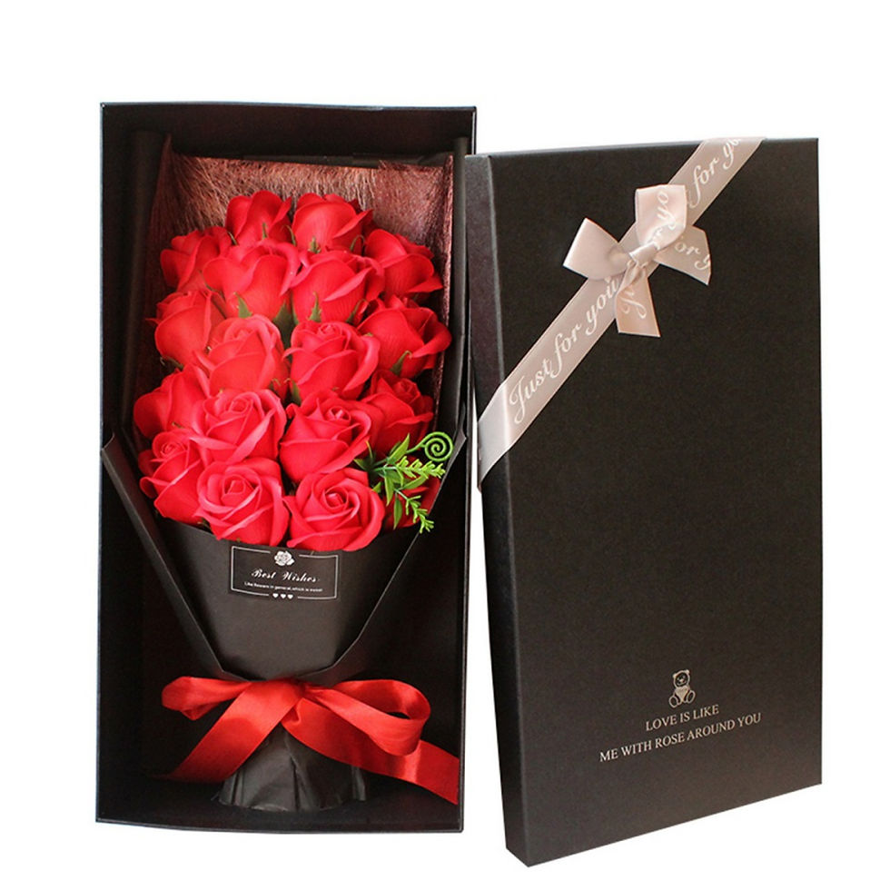 Thumbnail: Soap Flower Bouquet with Gift Box