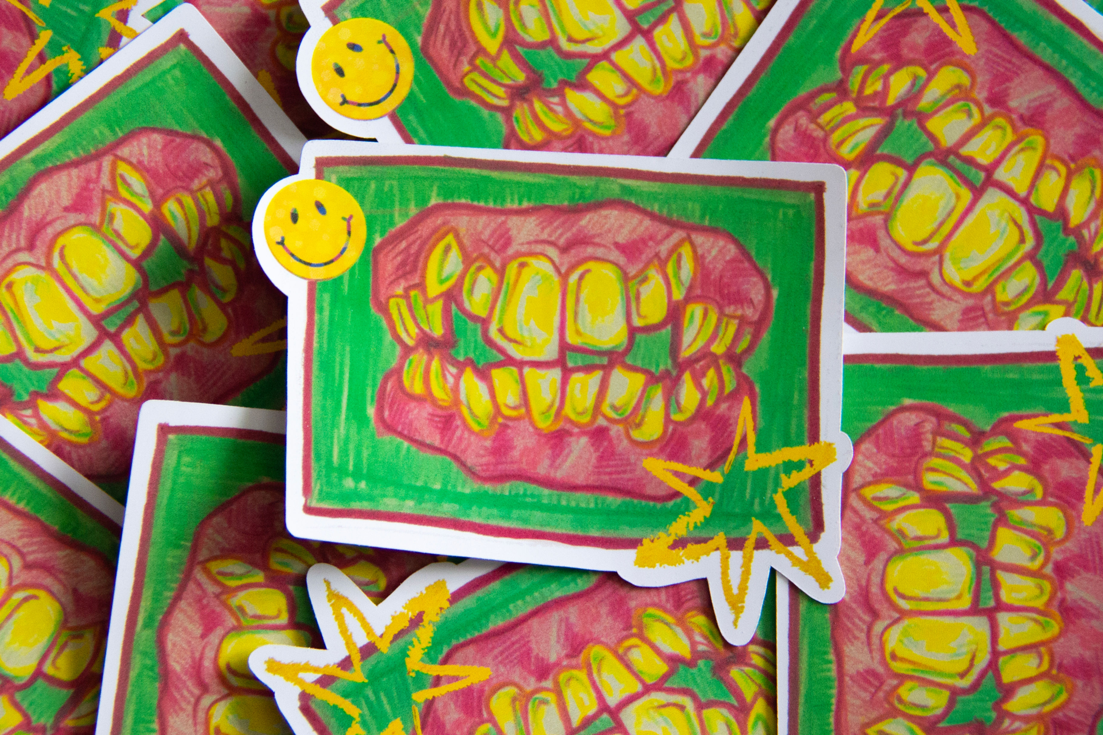 teeth sticker