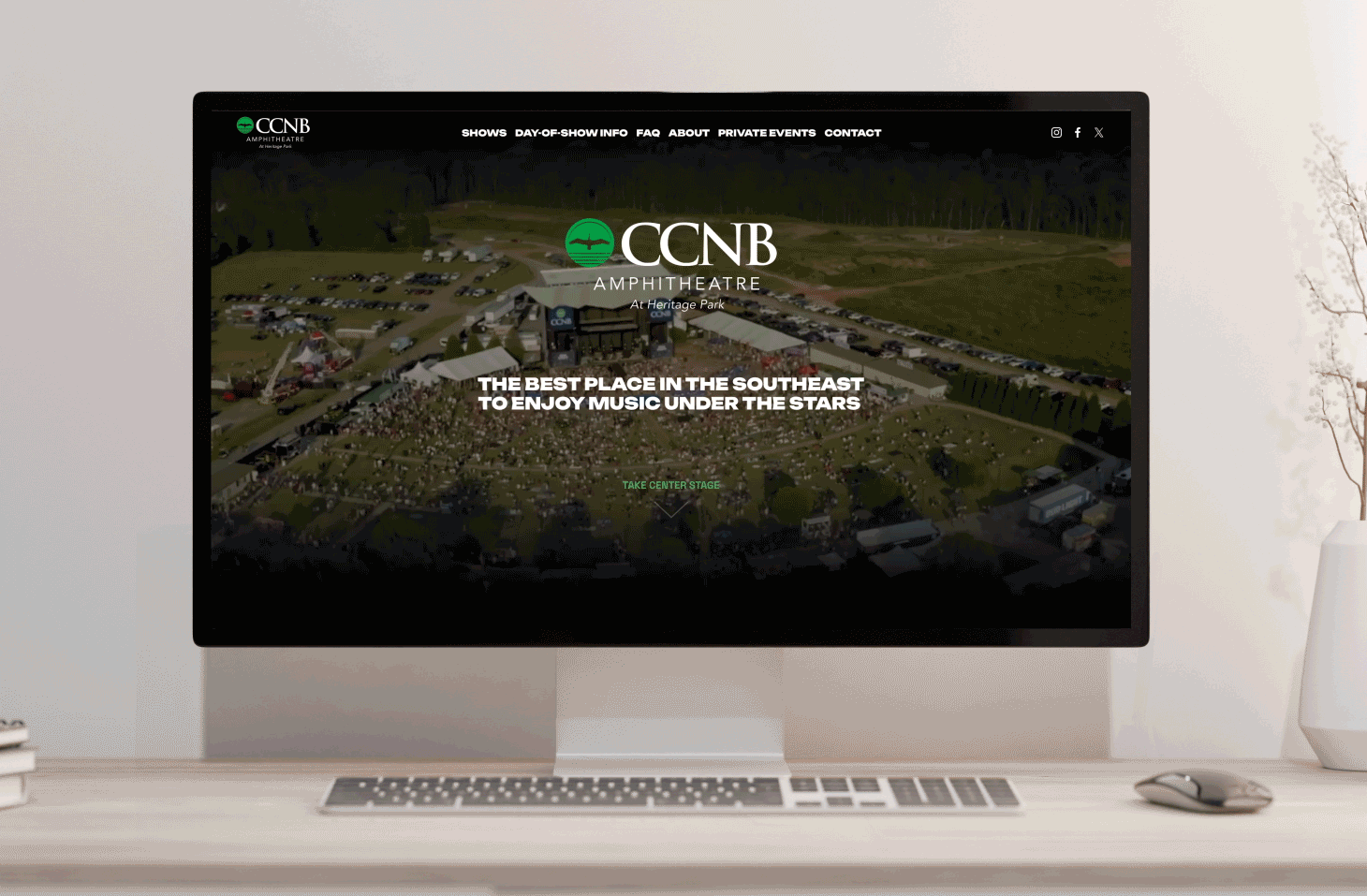 CCNB Amphitheatre Web Design