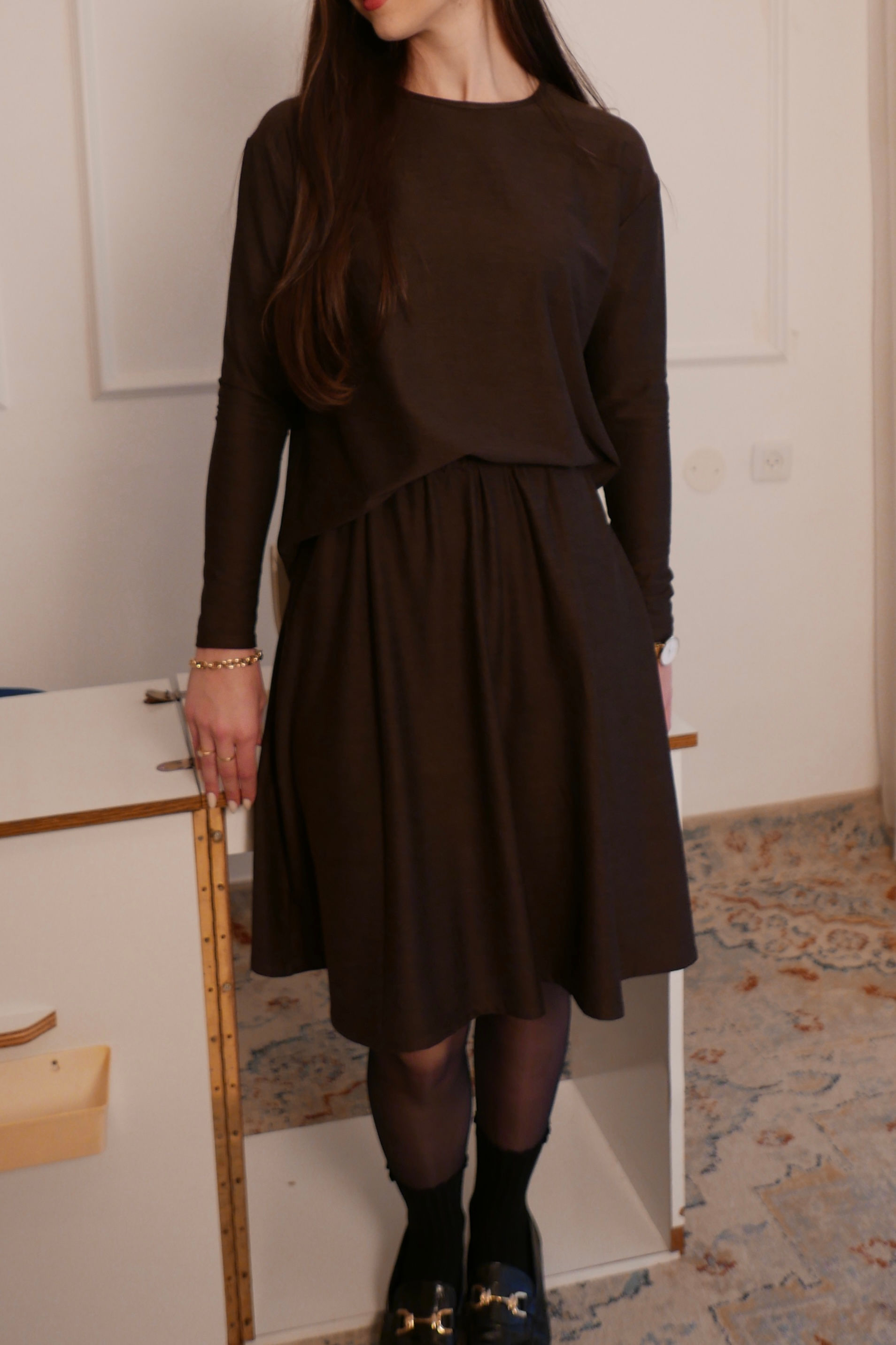 סט ורנה חום כהה